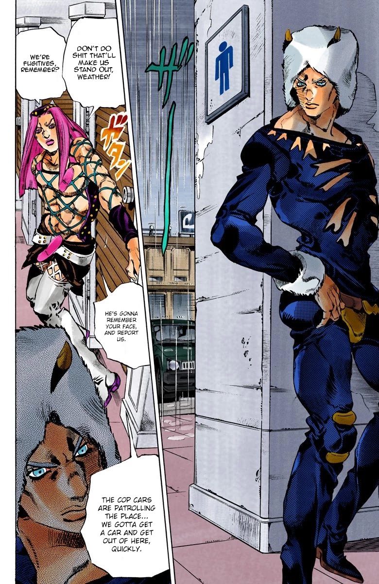 JoJo's Bizarre Adventure Part 6 - Stone Ocean (Official Colored) chapter 104 page 4