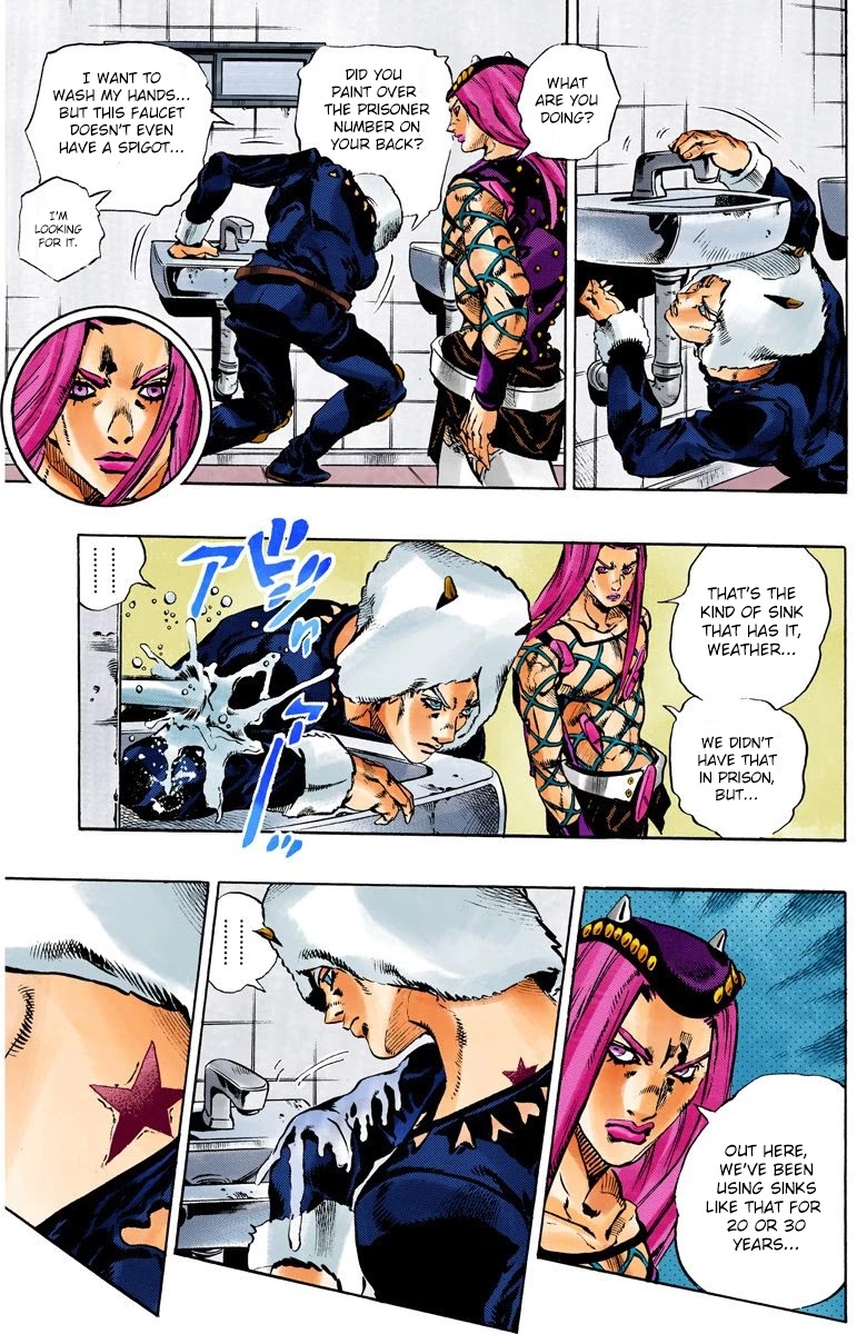 JoJo's Bizarre Adventure Part 6 - Stone Ocean (Official Colored) chapter 104 page 5