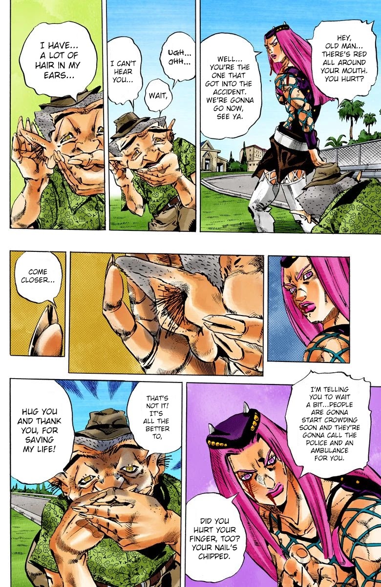 JoJo's Bizarre Adventure Part 6 - Stone Ocean (Official Colored) chapter 106 page 13