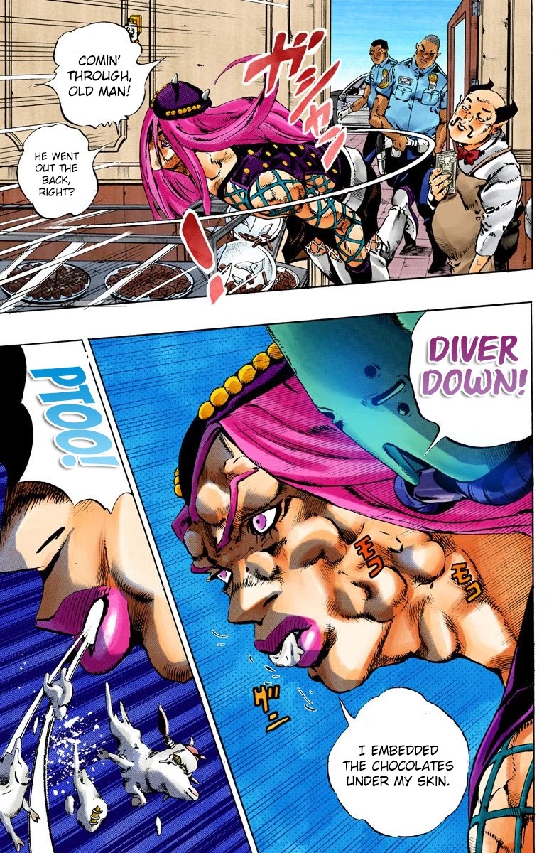 JoJo's Bizarre Adventure Part 6 - Stone Ocean (Official Colored) chapter 107 page 10