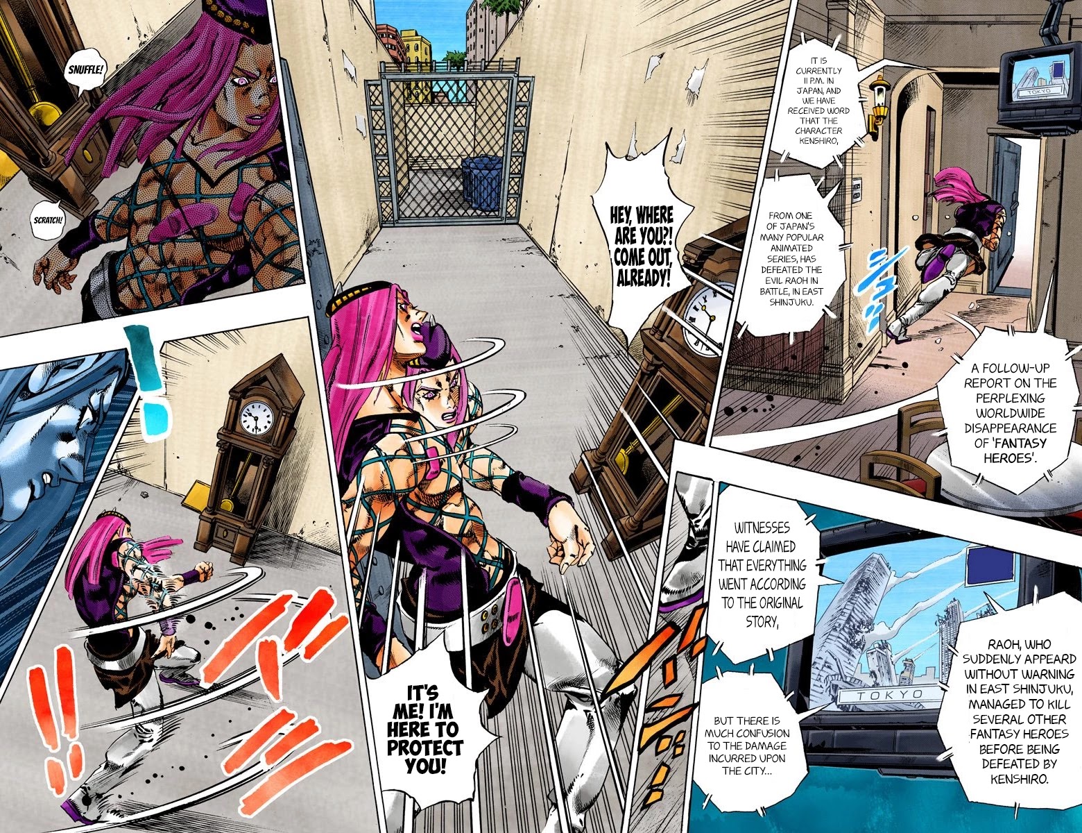 JoJo's Bizarre Adventure Part 6 - Stone Ocean (Official Colored) chapter 107 page 11