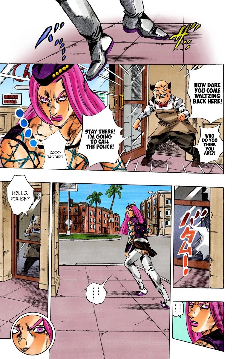 JoJo's Bizarre Adventure Part 6 - Stone Ocean (Official Colored) chapter 107 page 4