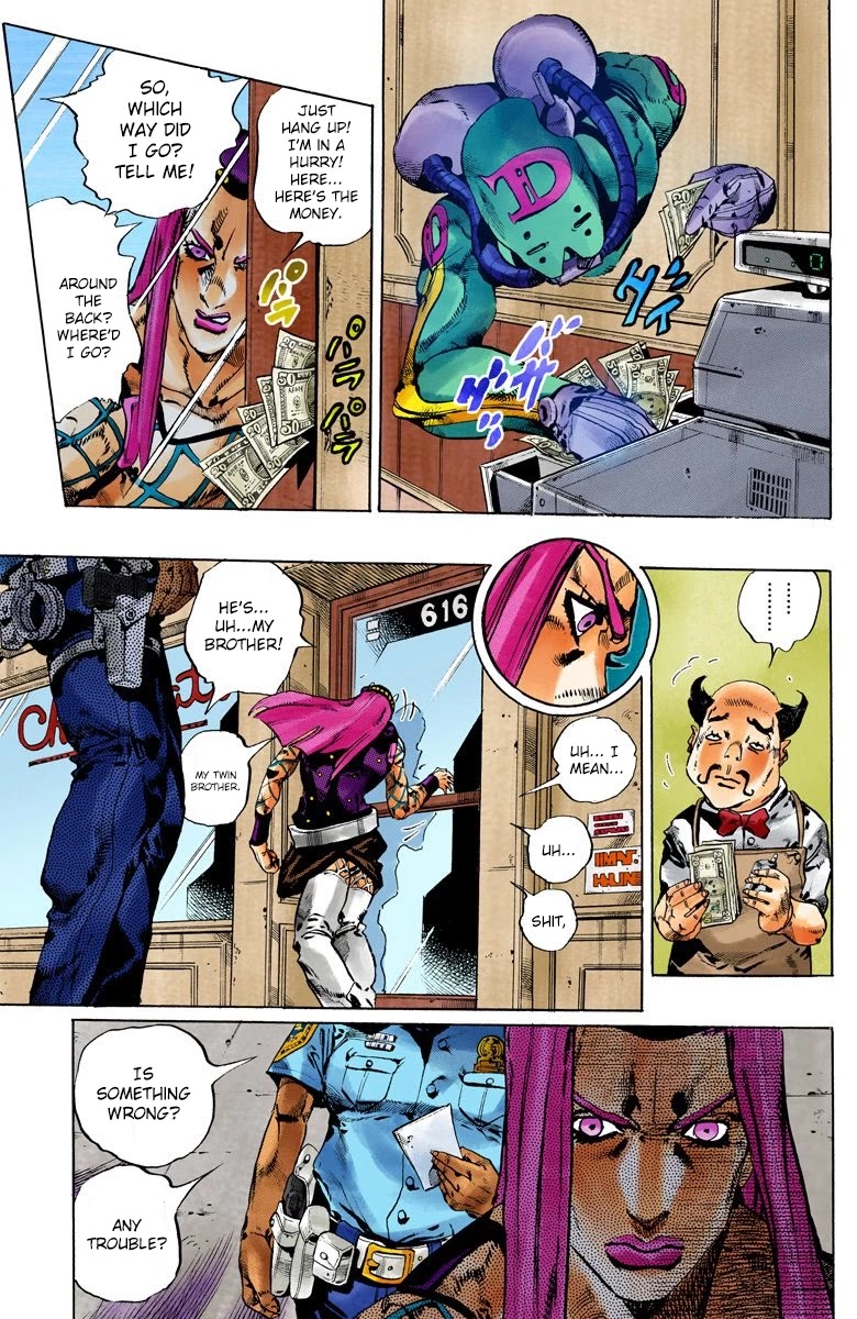 JoJo's Bizarre Adventure Part 6 - Stone Ocean (Official Colored) chapter 107 page 6