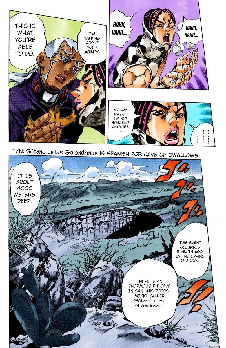 JoJo's Bizarre Adventure Part 6 - Stone Ocean (Official Colored) chapter 112 page 6