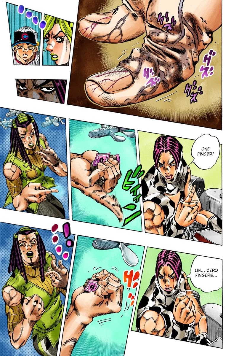 JoJo's Bizarre Adventure Part 6 - Stone Ocean (Official Colored) chapter 114 page 13