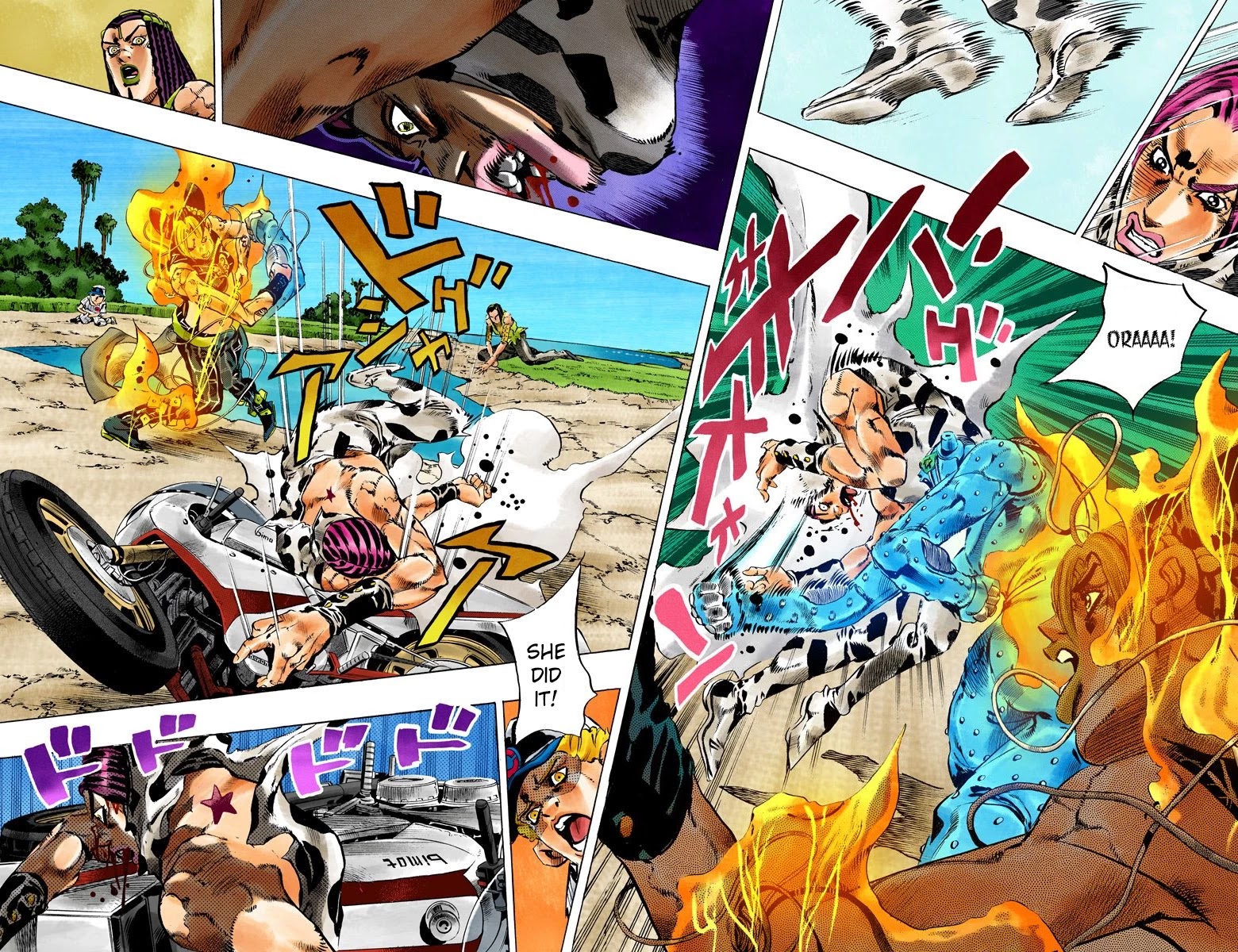 JoJo's Bizarre Adventure Part 6 - Stone Ocean (Official Colored) chapter 116 page 4