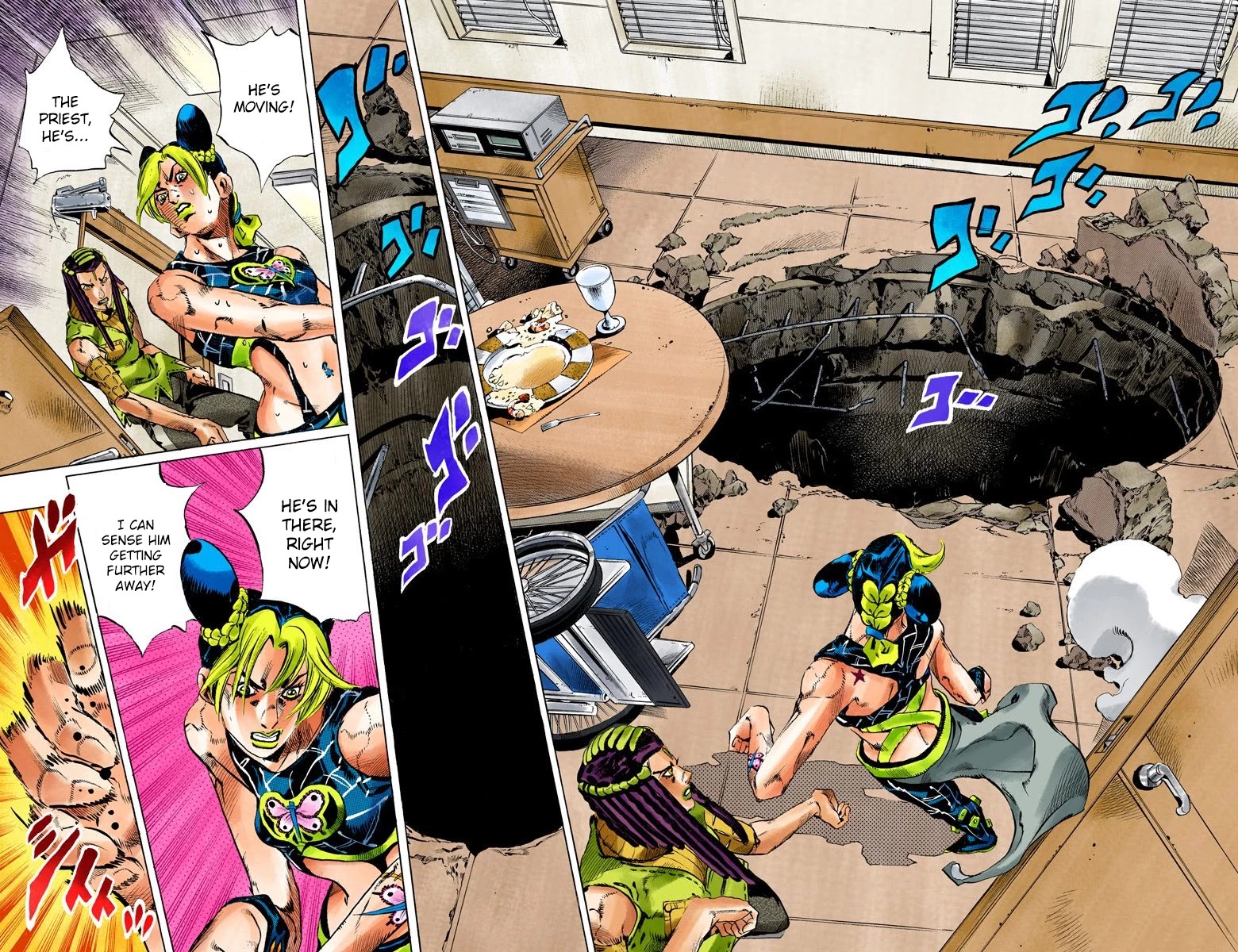 JoJo's Bizarre Adventure Part 6 - Stone Ocean (Official Colored) chapter 119 page 5