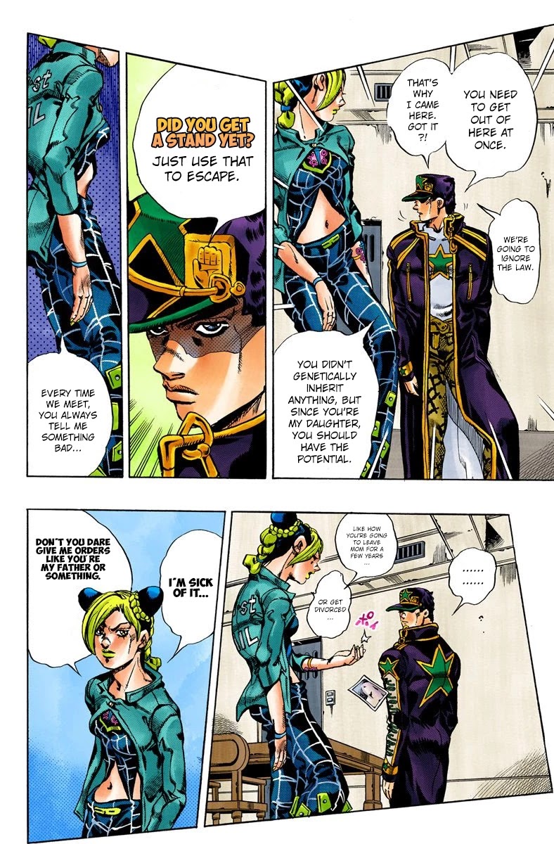 JoJo's Bizarre Adventure Part 6 - Stone Ocean (Official Colored) chapter 12 page 14