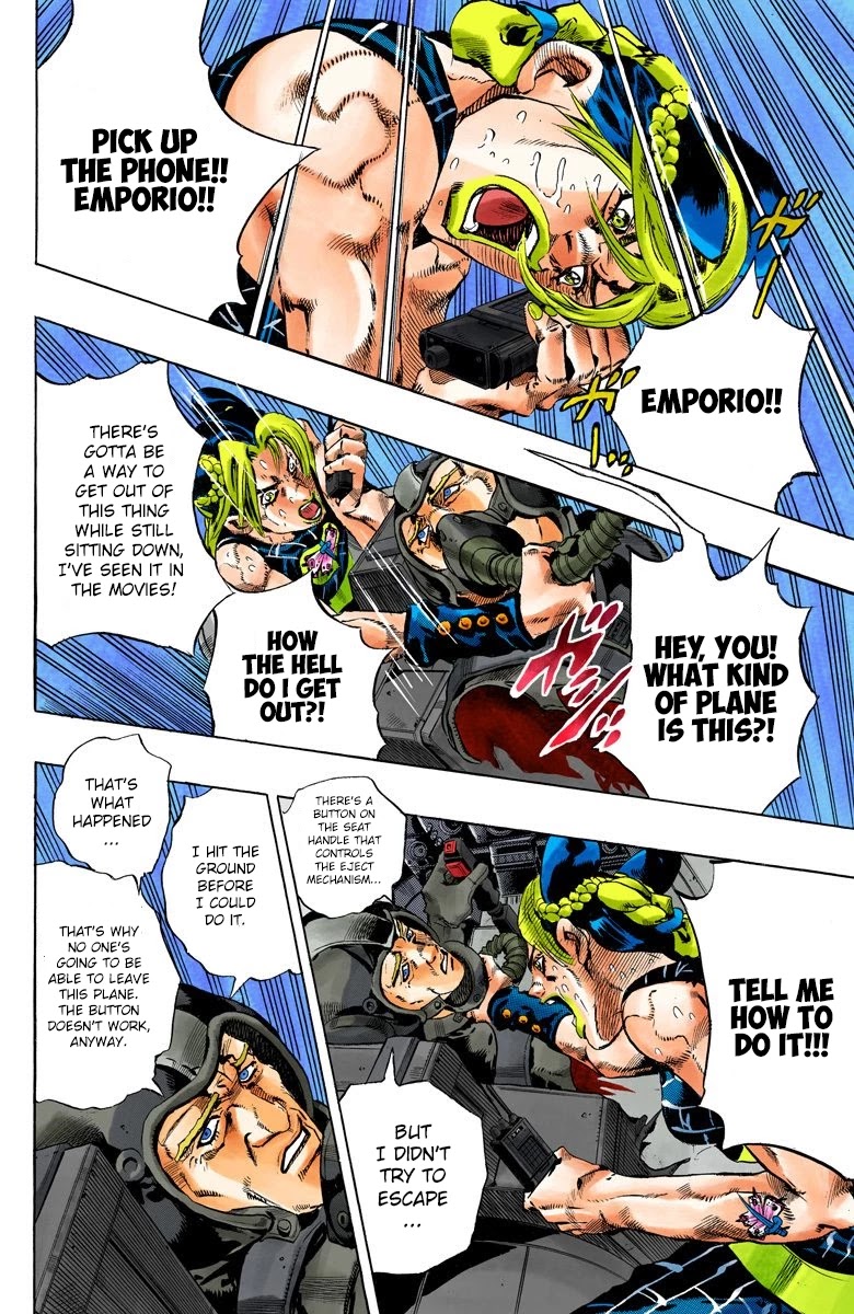 JoJo's Bizarre Adventure Part 6 - Stone Ocean (Official Colored) chapter 122 page 13