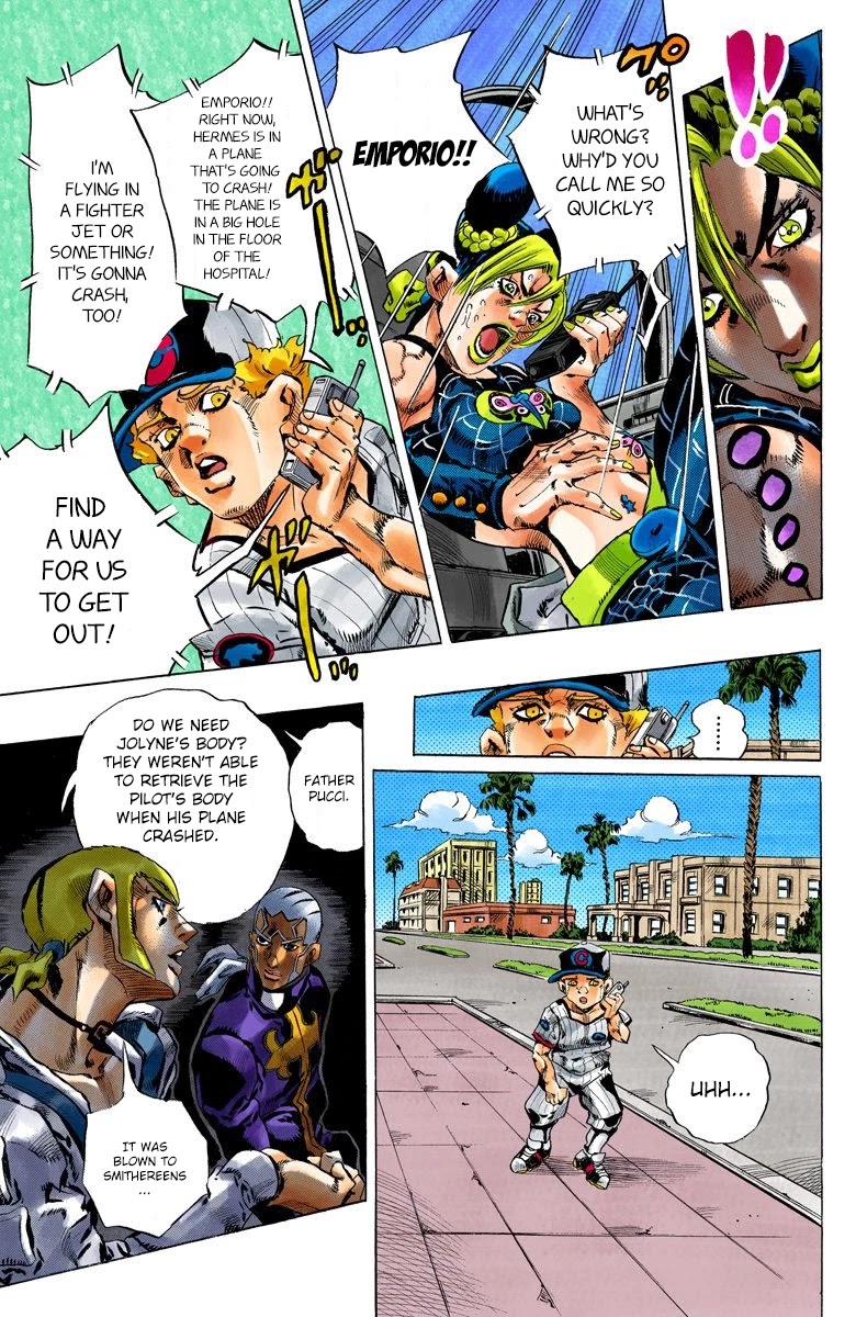 JoJo's Bizarre Adventure Part 6 - Stone Ocean (Official Colored) chapter 122 page 14