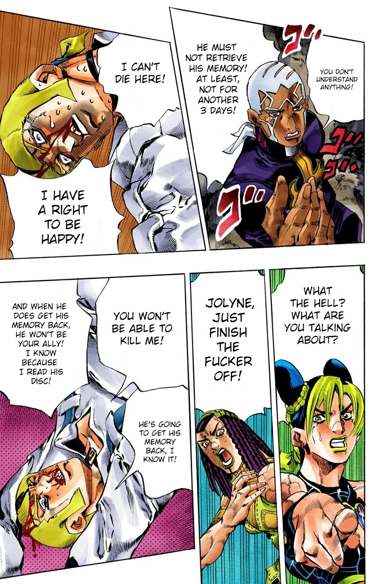 JoJo's Bizarre Adventure Part 6 - Stone Ocean (Official Colored) chapter 124 page 13