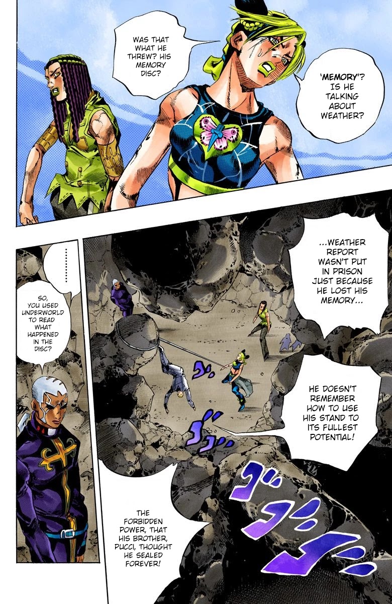 JoJo's Bizarre Adventure Part 6 - Stone Ocean (Official Colored) chapter 124 page 14