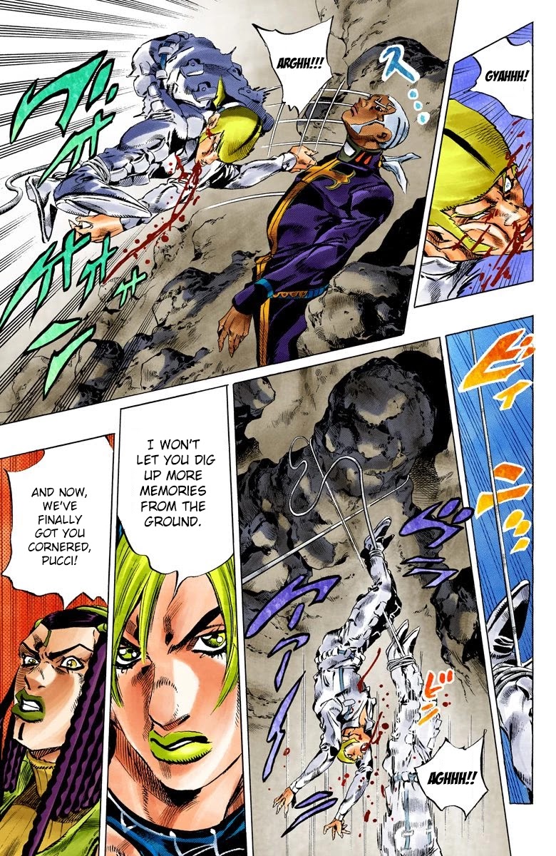 JoJo's Bizarre Adventure Part 6 - Stone Ocean (Official Colored) chapter 124 page 8