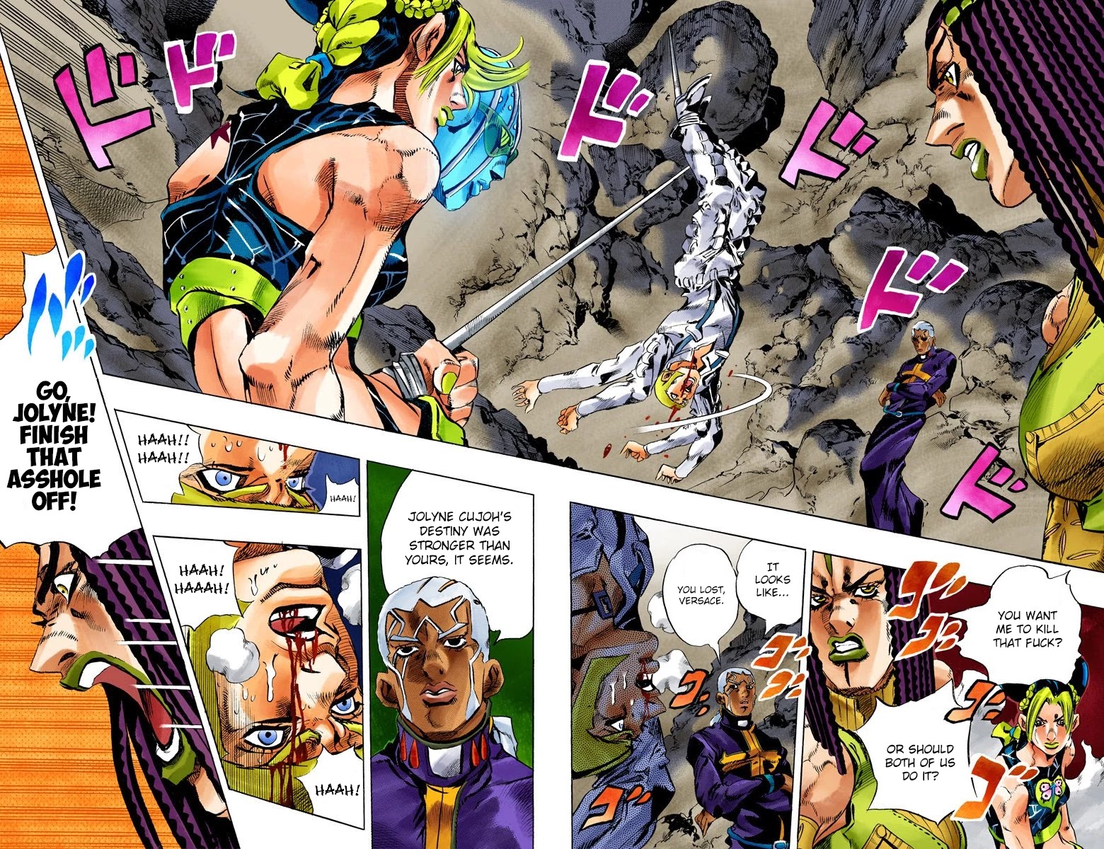 JoJo's Bizarre Adventure Part 6 - Stone Ocean (Official Colored) chapter 124 page 9