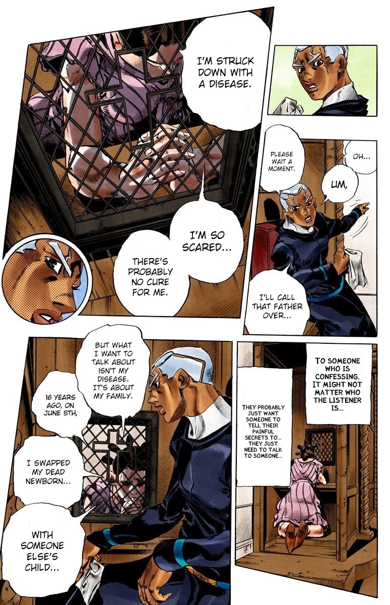 JoJo's Bizarre Adventure Part 6 - Stone Ocean (Official Colored) chapter 127 page 18