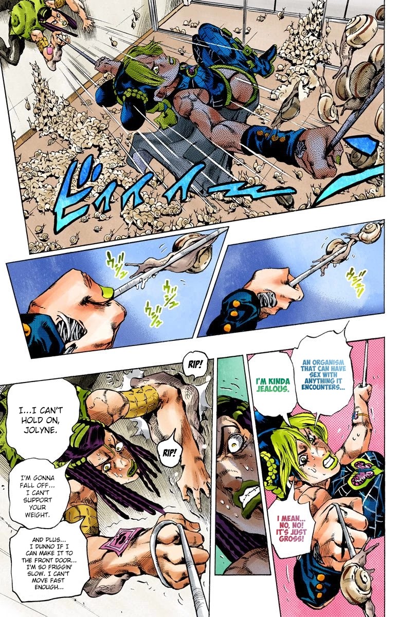 JoJo's Bizarre Adventure Part 6 - Stone Ocean (Official Colored) chapter 130 page 14