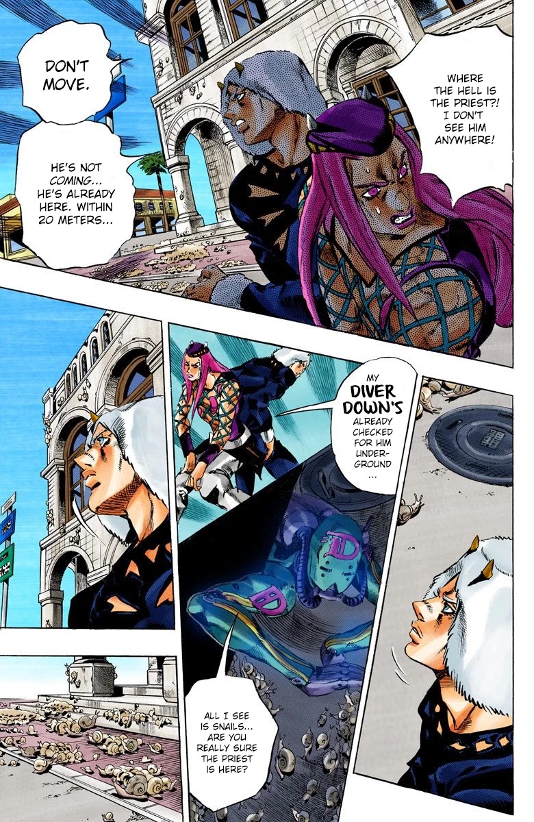 JoJo's Bizarre Adventure Part 6 - Stone Ocean (Official Colored) chapter 133 page 8