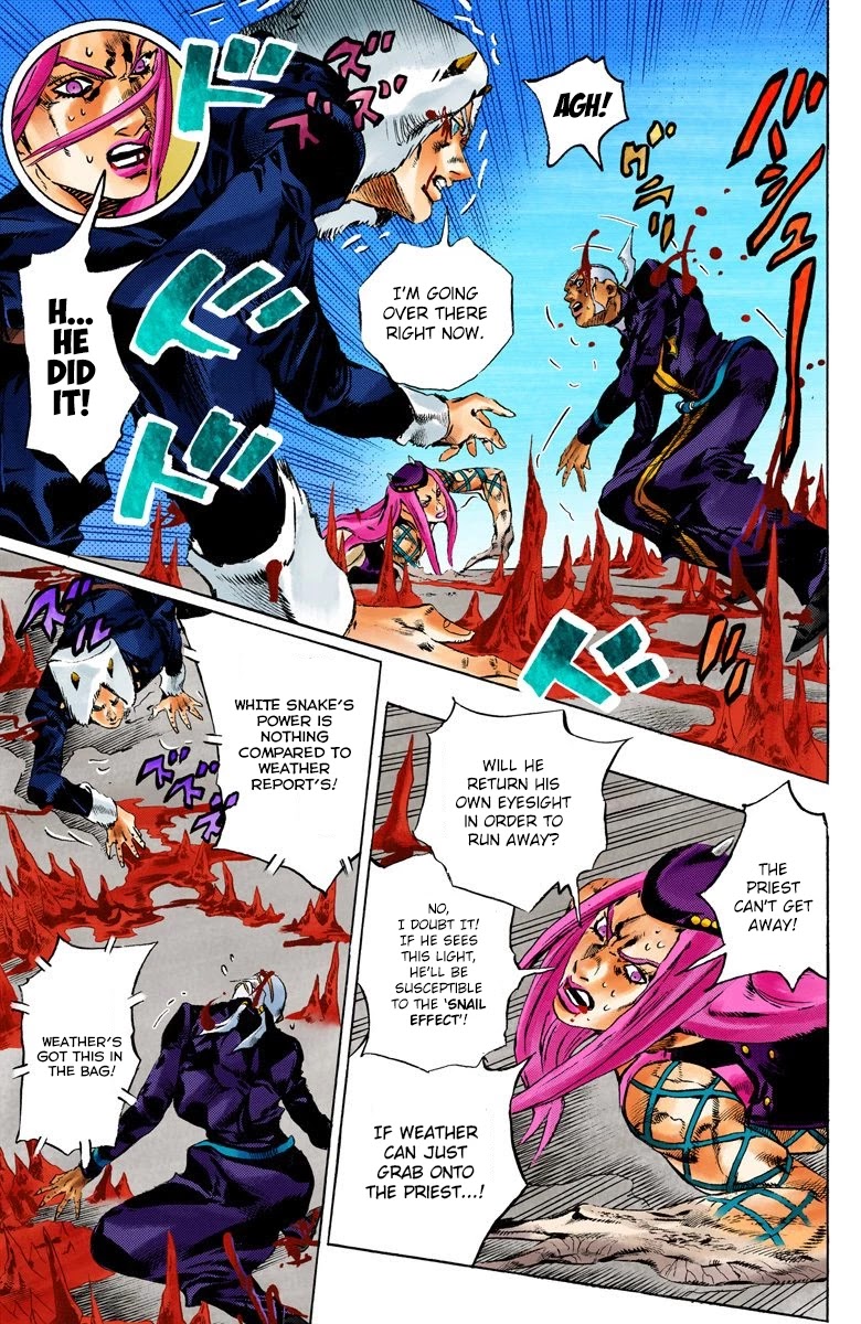 JoJo's Bizarre Adventure Part 6 - Stone Ocean (Official Colored) chapter 135 page 10