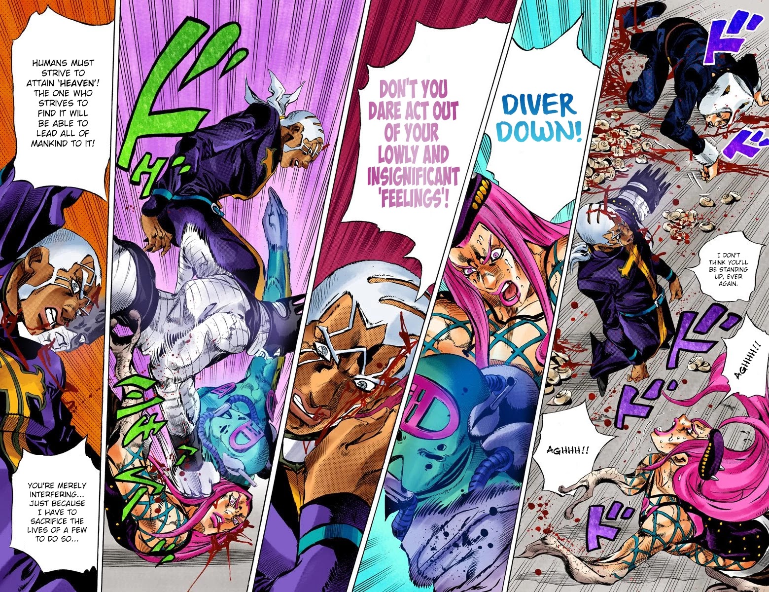 JoJo's Bizarre Adventure Part 6 - Stone Ocean (Official Colored) chapter 135 page 5