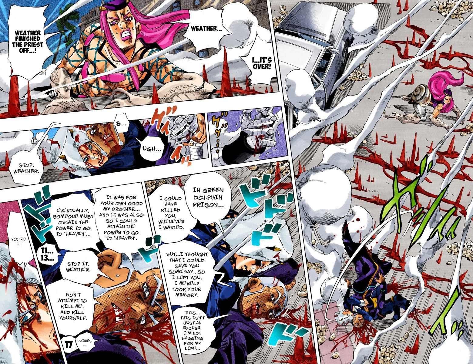 JoJo's Bizarre Adventure Part 6 - Stone Ocean (Official Colored) chapter 136 page 8