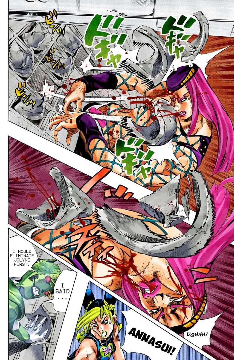 JoJo's Bizarre Adventure Part 6 - Stone Ocean (Official Colored) chapter 142 page 11