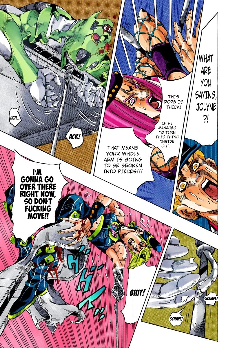 JoJo's Bizarre Adventure Part 6 - Stone Ocean (Official Colored) chapter 142 page 16