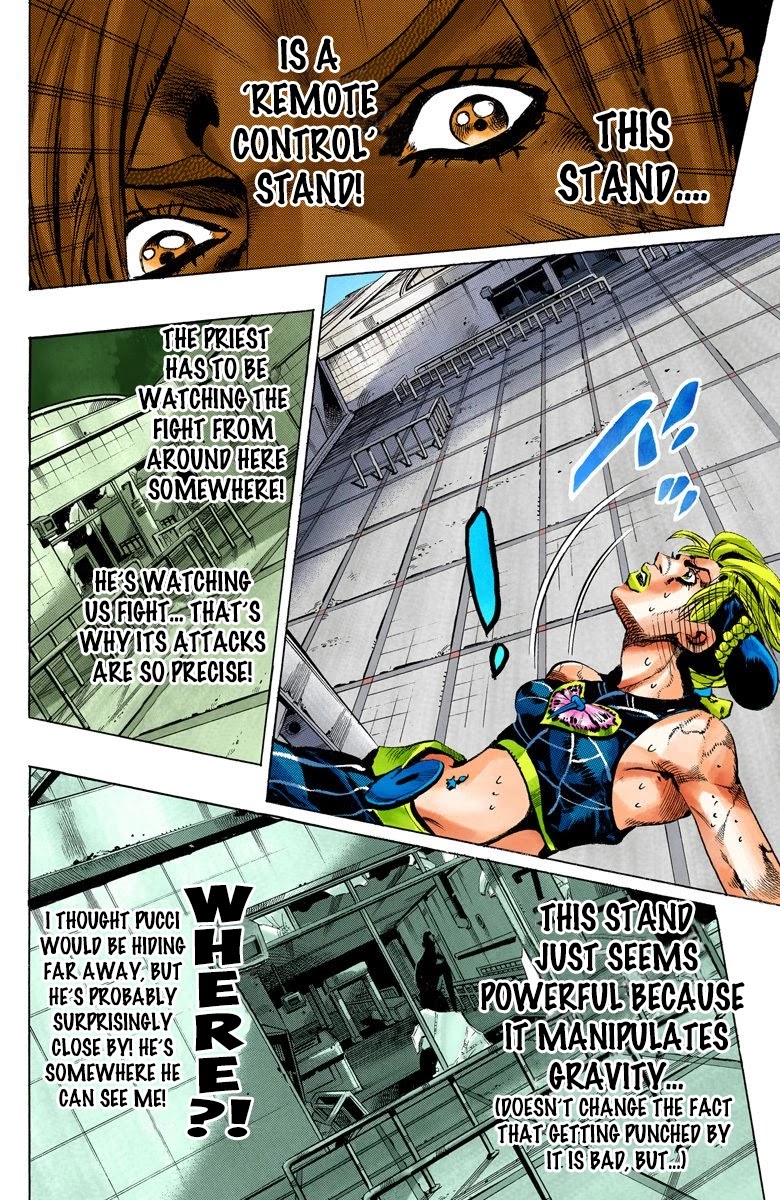 JoJo's Bizarre Adventure Part 6 - Stone Ocean (Official Colored) chapter 142 page 9