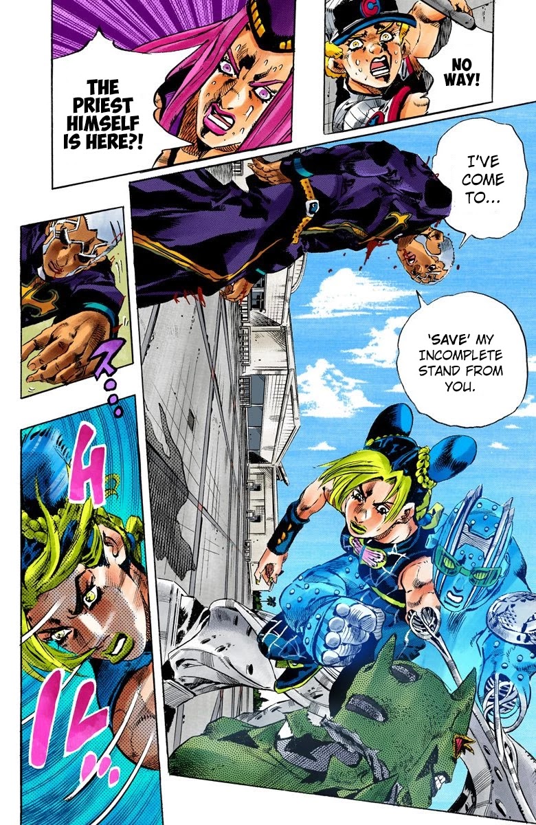 JoJo's Bizarre Adventure Part 6 - Stone Ocean (Official Colored) chapter 143 page 14