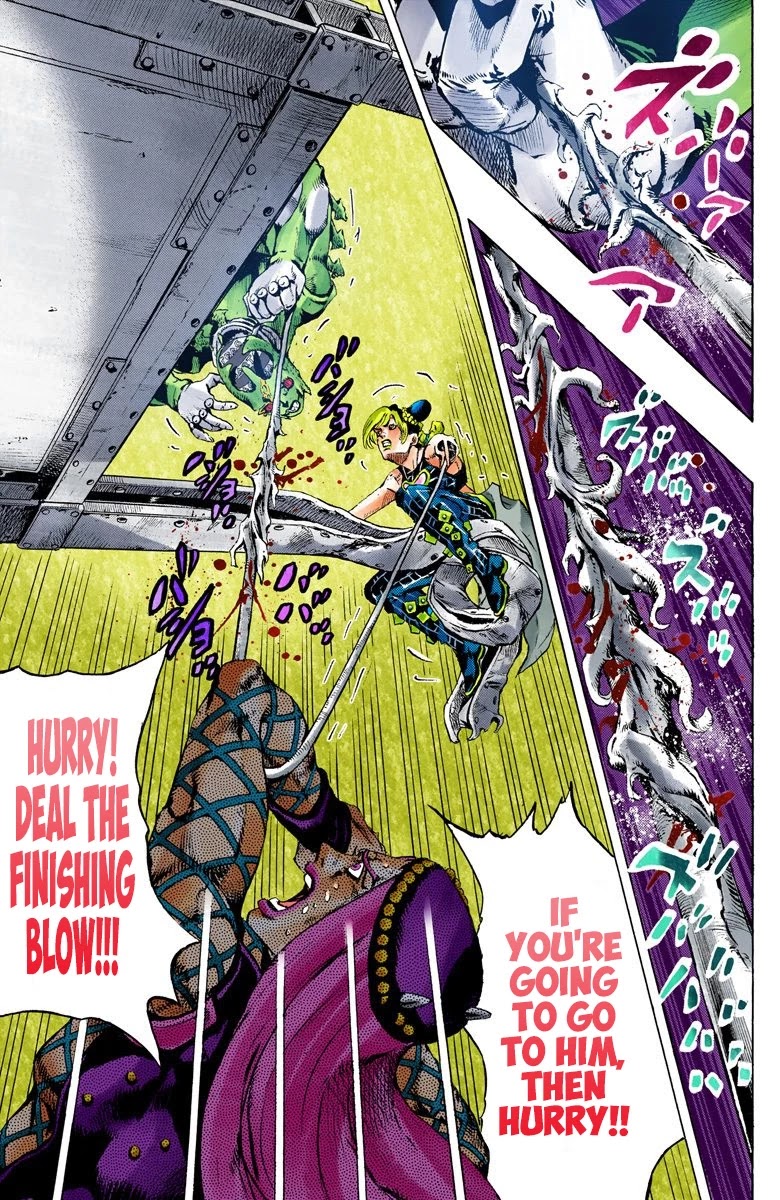 JoJo's Bizarre Adventure Part 6 - Stone Ocean (Official Colored) chapter 143 page 4