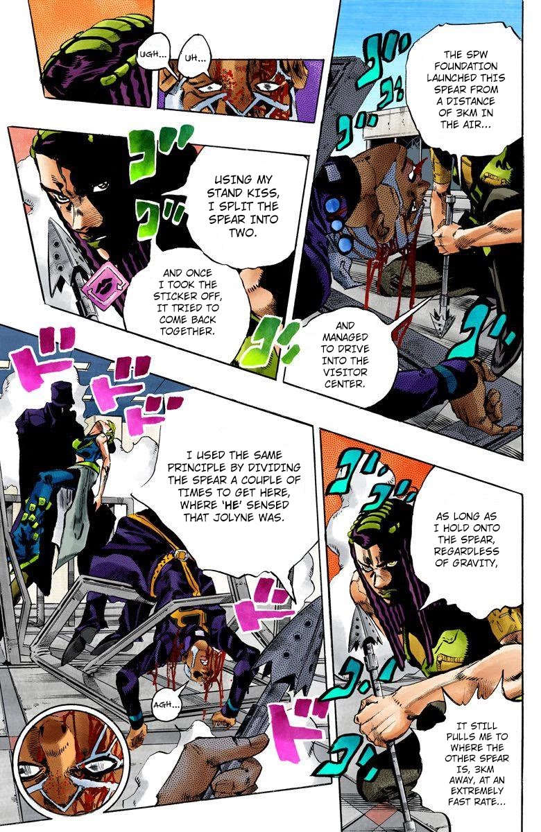 JoJo's Bizarre Adventure Part 6 - Stone Ocean (Official Colored) chapter 147 page 14