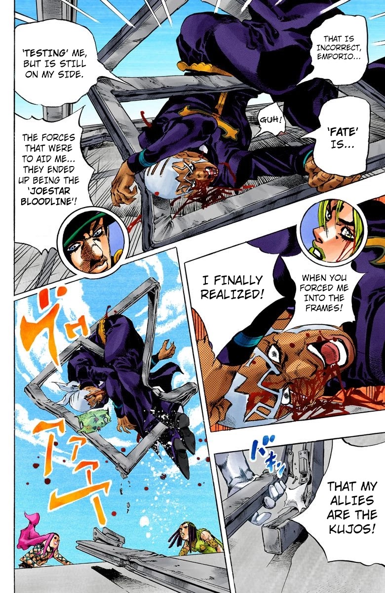 JoJo's Bizarre Adventure Part 6 - Stone Ocean (Official Colored) chapter 147 page 17