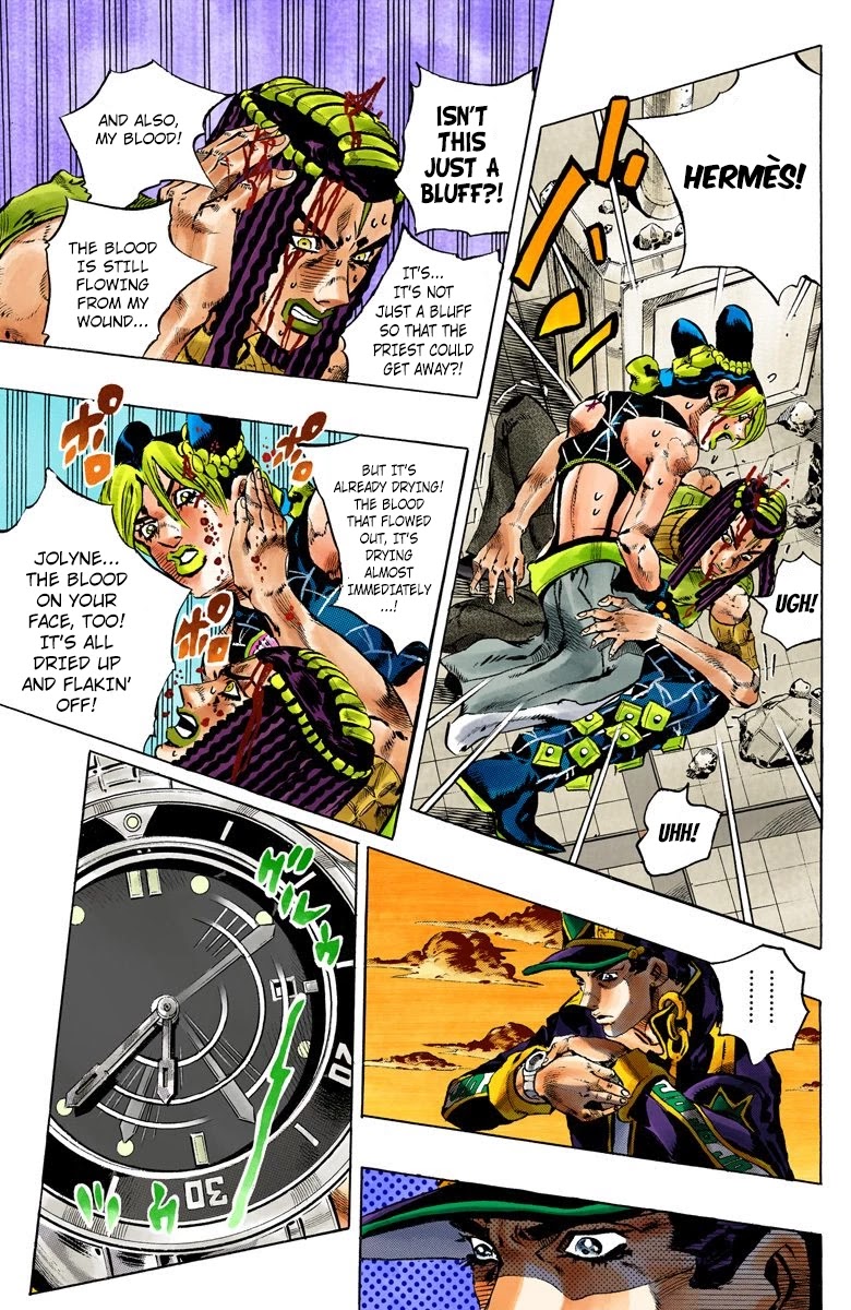 JoJo's Bizarre Adventure Part 6 - Stone Ocean (Official Colored) chapter 150 page 14