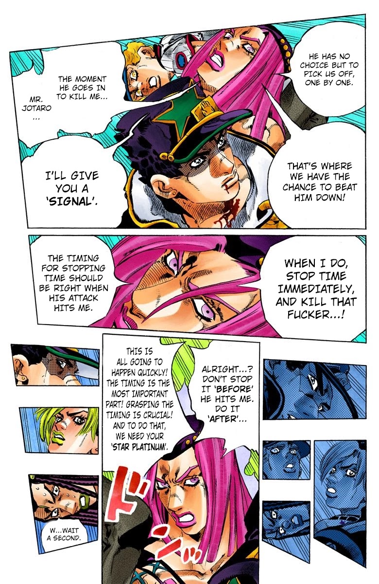 JoJo's Bizarre Adventure Part 6 - Stone Ocean (Official Colored) chapter 153 page 4