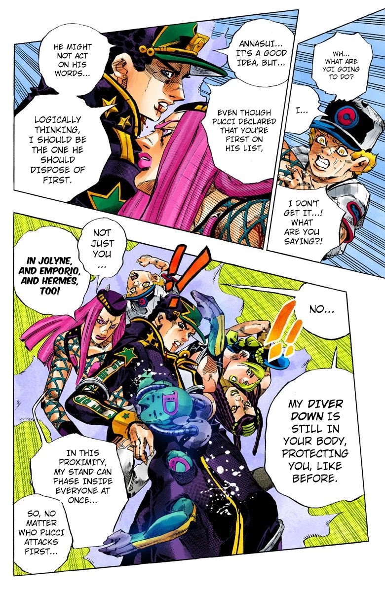 JoJo's Bizarre Adventure Part 6 - Stone Ocean (Official Colored) chapter 153 page 5