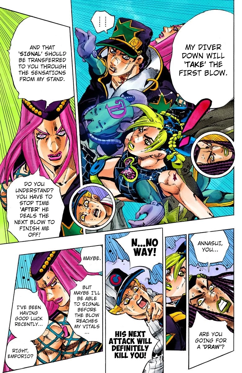 JoJo's Bizarre Adventure Part 6 - Stone Ocean (Official Colored) chapter 153 page 6