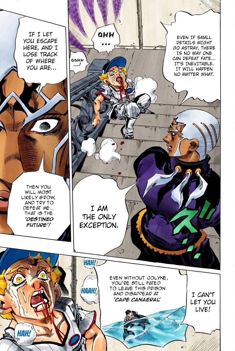 JoJo's Bizarre Adventure Part 6 - Stone Ocean (Official Colored) chapter 157 page 13