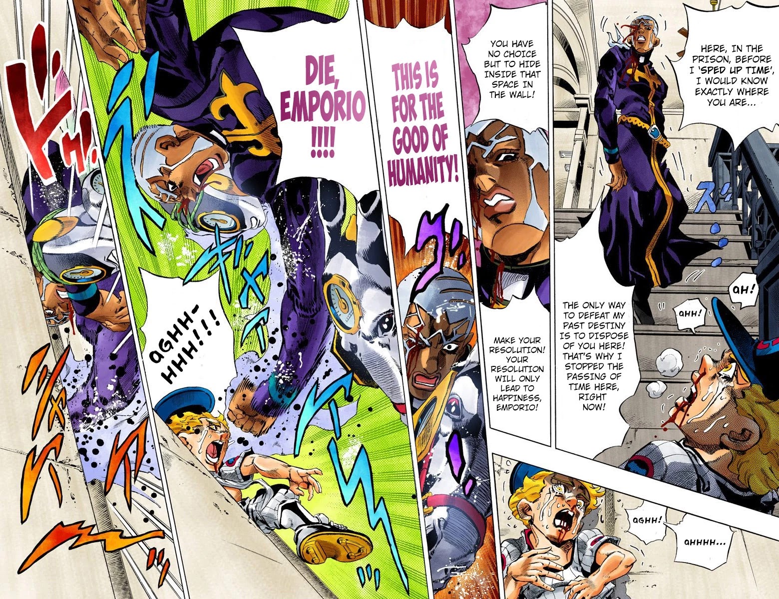 JoJo's Bizarre Adventure Part 6 - Stone Ocean (Official Colored) chapter 157 page 14