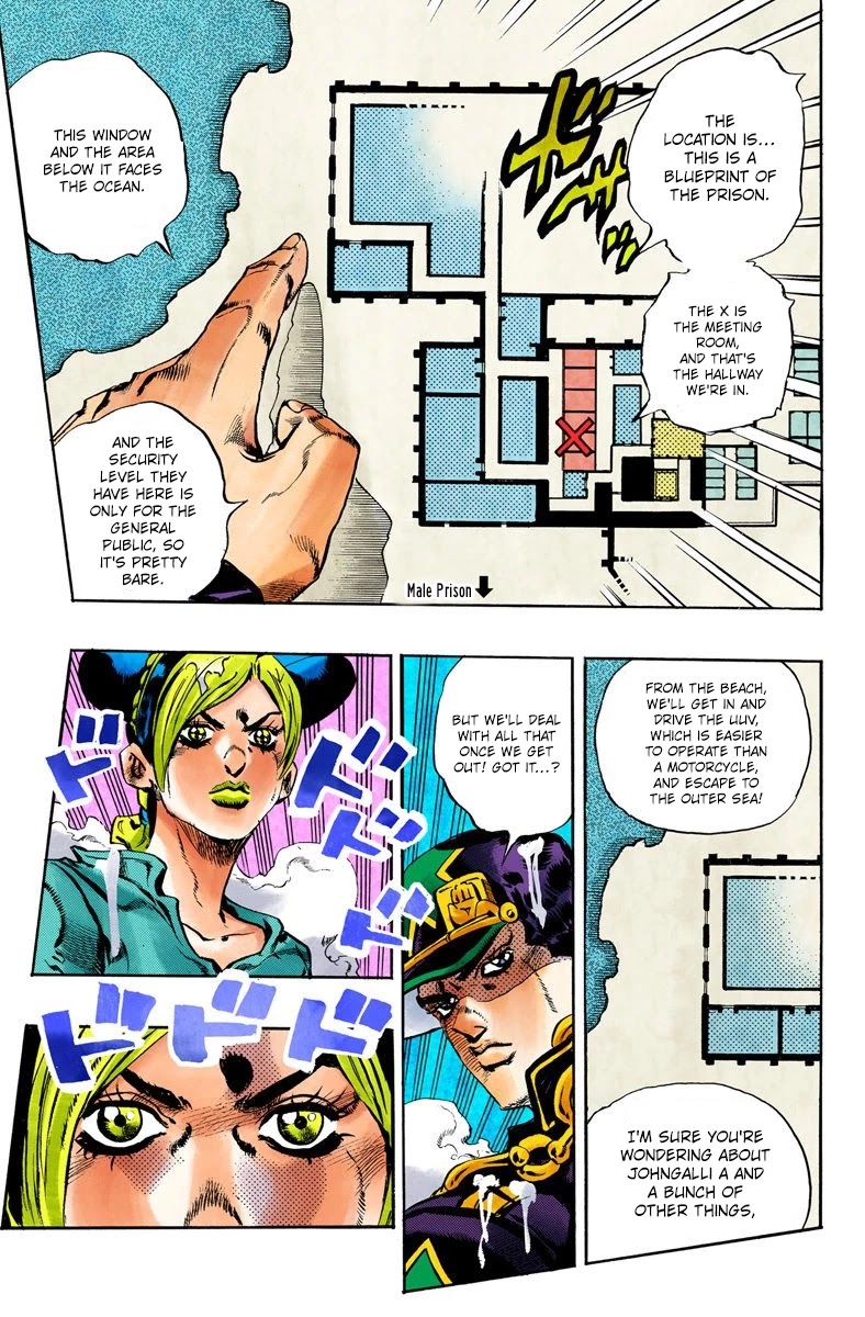 JoJo's Bizarre Adventure Part 6 - Stone Ocean (Official Colored) chapter 17 page 18