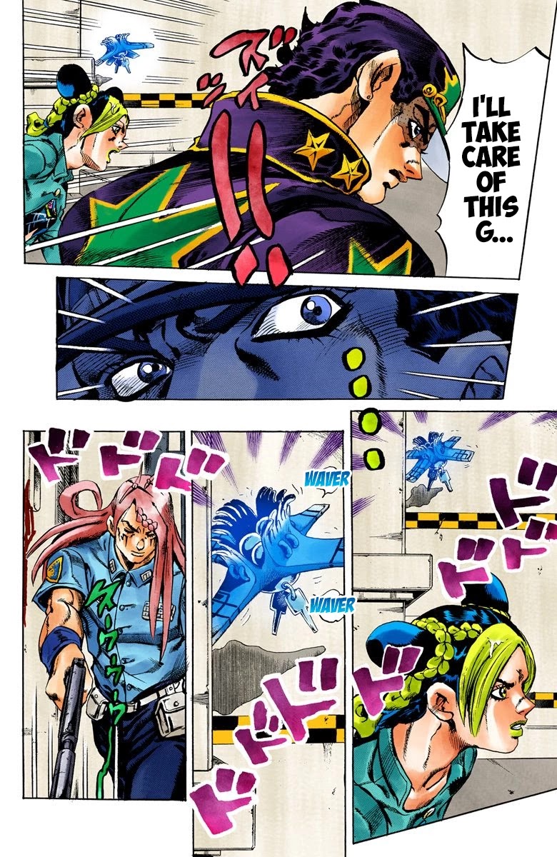 JoJo's Bizarre Adventure Part 6 - Stone Ocean (Official Colored) chapter 18 page 13