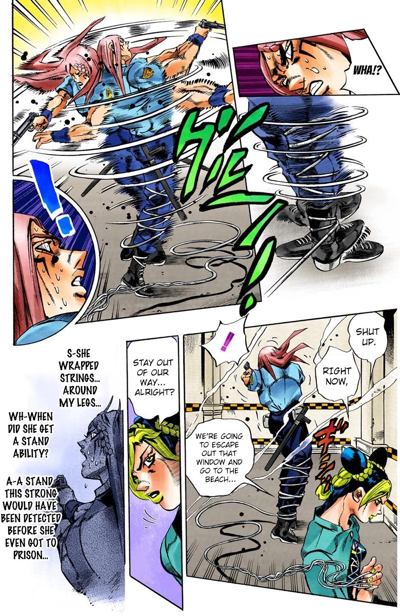 JoJo's Bizarre Adventure Part 6 - Stone Ocean (Official Colored) chapter 19 page 17