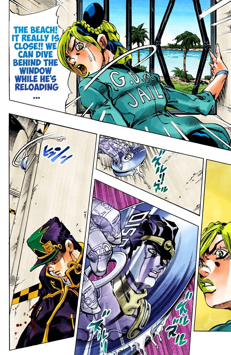 JoJo's Bizarre Adventure Part 6 - Stone Ocean (Official Colored) chapter 19 page 7