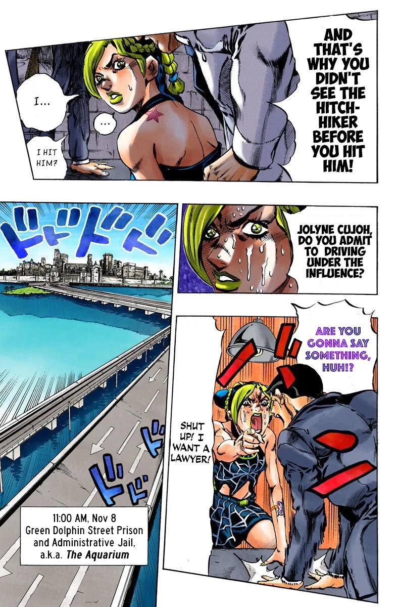 JoJo's Bizarre Adventure Part 6 - Stone Ocean (Official Colored) chapter 2 page 16