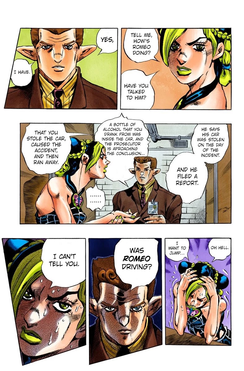 JoJo's Bizarre Adventure Part 6 - Stone Ocean (Official Colored) chapter 2 page 18