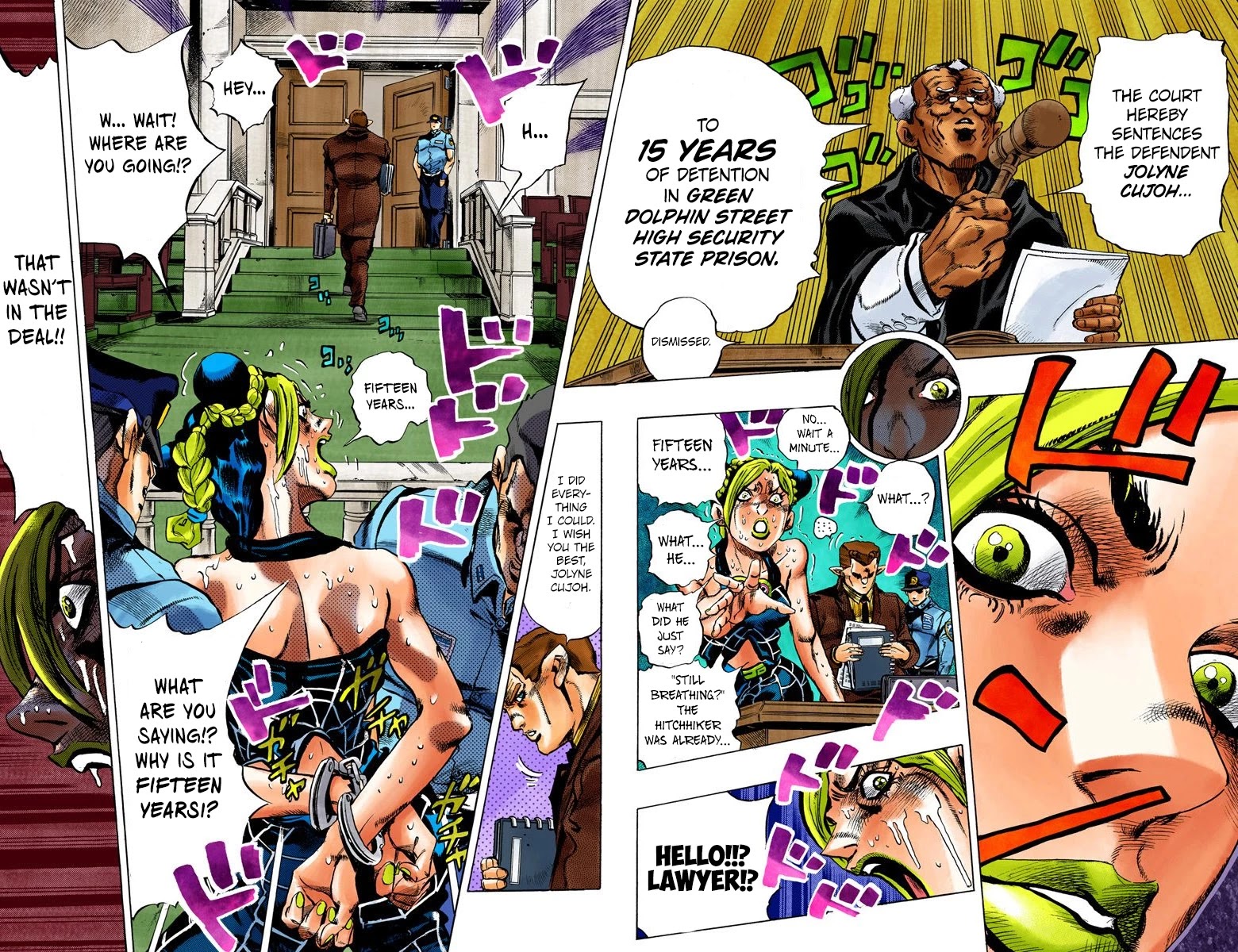 JoJo's Bizarre Adventure Part 6 - Stone Ocean (Official Colored) chapter 2 page 23