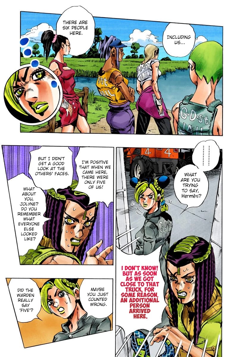 JoJo's Bizarre Adventure Part 6 - Stone Ocean (Official Colored) chapter 27 page 14