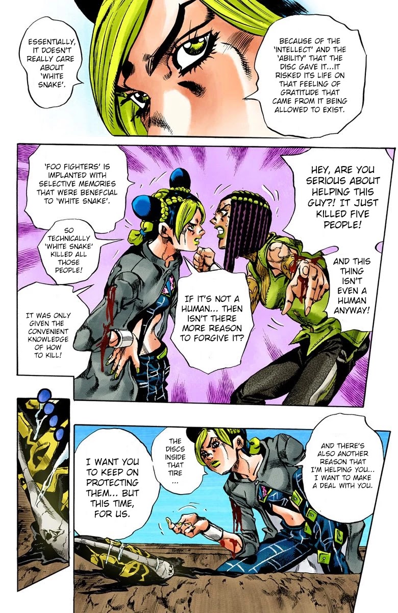 JoJo's Bizarre Adventure Part 6 - Stone Ocean (Official Colored) chapter 32 page 18