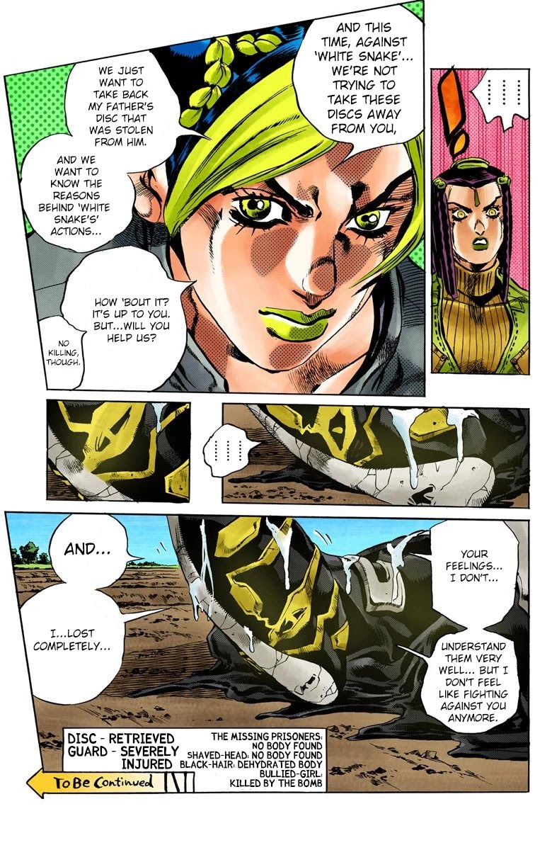 JoJo's Bizarre Adventure Part 6 - Stone Ocean (Official Colored) chapter 32 page 19