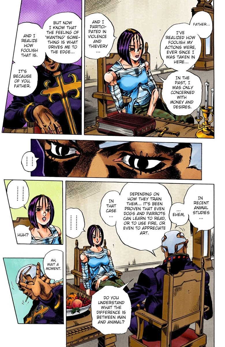 JoJo's Bizarre Adventure Part 6 - Stone Ocean (Official Colored) chapter 34 page 12