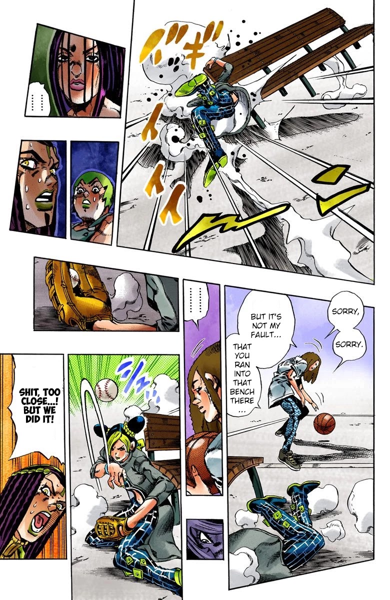 JoJo's Bizarre Adventure Part 6 - Stone Ocean (Official Colored) chapter 35 page 17