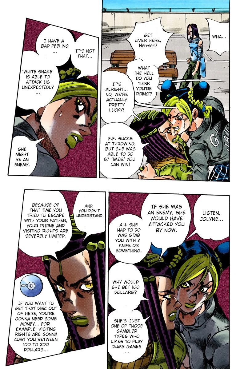 JoJo's Bizarre Adventure Part 6 - Stone Ocean (Official Colored) chapter 35 page 5